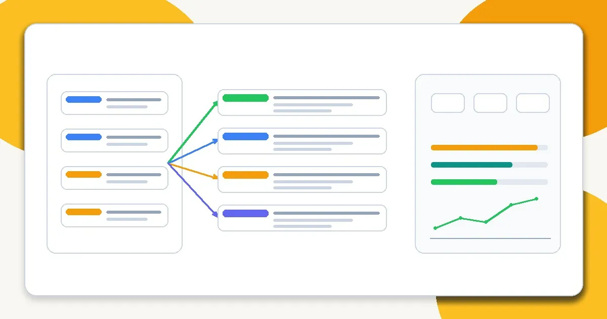 Systems illustration of LLM cost control patterns including request routing, caching, and spend-tracking dashboards.